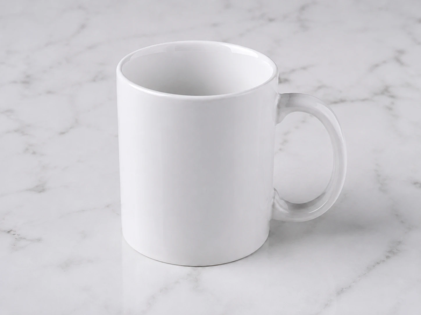 Clean product photo on spotless marble after surface imperfections removed